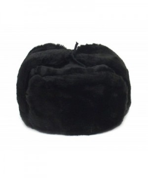 Russian Winter Hat *Shapka-Ushanka*BLACK*Size L (metric 60) - CV11GZ3WK6Z