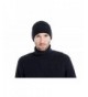 BaronHong Vertical Stripes Warm Velvet Slouchy Daily Beanie Skull Cap Hat For Men - Black - CZ186D3QCL8
