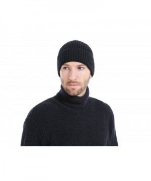 BaronHong Vertical Stripes Velvet Slouchy in Men's Skullies & Beanies