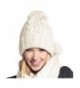 Tiean 1Set Women Warm Woolen Knit Hood Scarf Shawl Caps Hats Suit - White - C012O67Y8YA