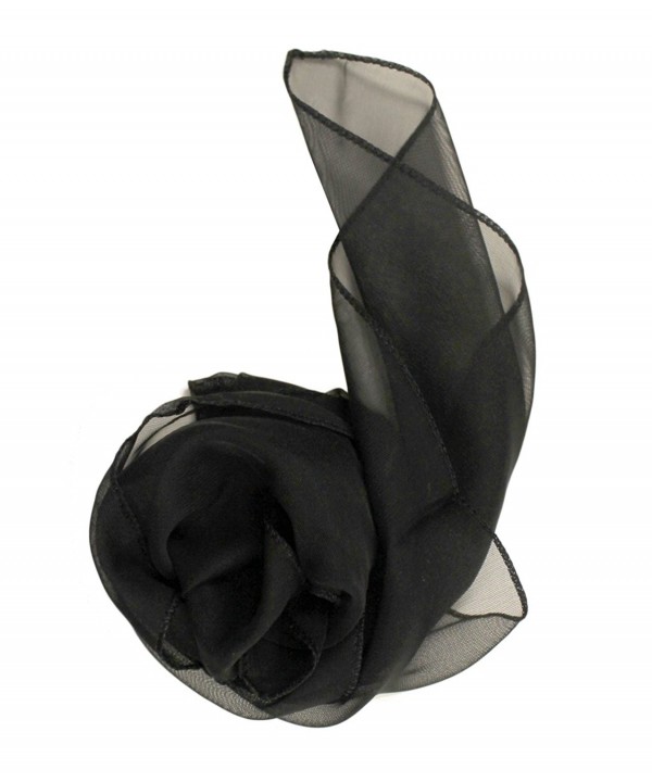 Modadorn Spring & Summer Special Sale Mini Scarf and Handkerchief Pocket Square - Black - C311D3EJJ6N