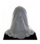 Anna Veils Chapel Catholic Veil Spanish Lace Mantilla Medium - Virgin Mary - White - CY11Y25XW5V