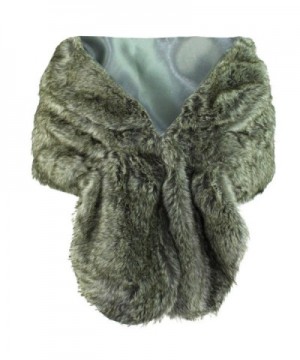 Solid Plush Shawl Satin Lining in Wraps & Pashminas