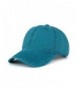 CANCA Vintage Washed Dyed Cotton Twill Low Profile Adjustable Baseball Cap - Lake Blue - CH183NKOCRC