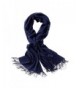 Bellonesc Cashmere Scarf Shawls for Women and Men - Navy Blue - CA188WHR6LS