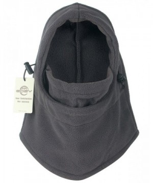 EOZY Thermal Warm Fleece Balaclava Hood Veil Wind Proof Stopper Mask Hats - Grey - CP11E22X9Y3