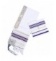 New Convenant Messianic Tallit Prayer Shawl with Matching bag by Star Gifts - Purple - CX186EDEN6O