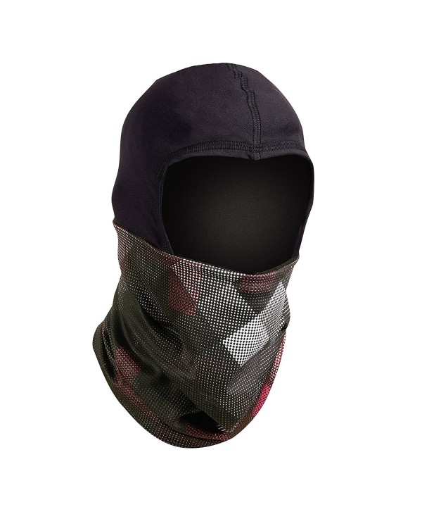 Turtle Fur Shellaclava- Comfort Shell Balaclava Hood and Face Mask with Fleece Lined Neck Warmer - Checks Mix - C5185NH56UK