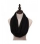 MissShorthair Lightweight Plain Infinity Scarfs for Women - Black 1 - CM1803SCGRQ