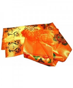 Tibetan Golden Prayer Symbol Auspicious in Fashion Scarves