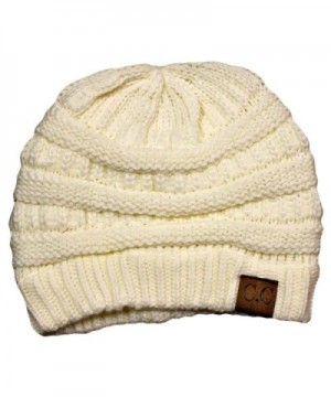 Winter White Slouchy Oversized Beanie in Women's Skullies & Beanies