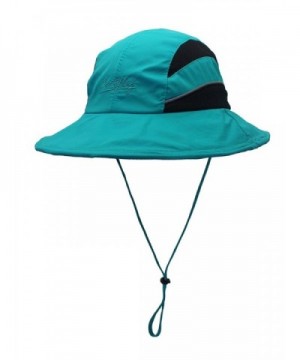 CHARLES RICHARDS CR Unisex Sun Hat UPF50 Wide Brim Quick Dry Bucket Hat Mesh Fishing Hat - Blue - CK185I6AY79