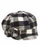 MAGID Women's Plaid Jockey Cap - Black - C611H00PPAJ