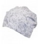 David & Young Womens Floral Design Lightweight Loose Knit Beanie (One Size) - White - CH12MYW4S0B