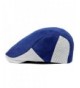 ZLS Unisex Newsboy Ivy Irish Patchwork Striped Cotton Cabbie Hat Cap - Blue - CR12OCO535A