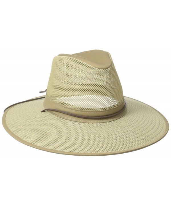 Henschel Crushable Soft Mesh Aussie Breezer Hat - Khaki - C9113EZHRXX