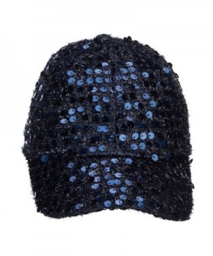 Women's Sequin Ball Cap - Blue - CU127A7799V