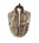 Caracilia Extra Large Men Women's Faux Fur Collar Scarf for Winter Coat - Fox - C71867YIEEI