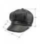 WETOO Leather Vintage Newsboy Cabbie in Women's Newsboy Caps