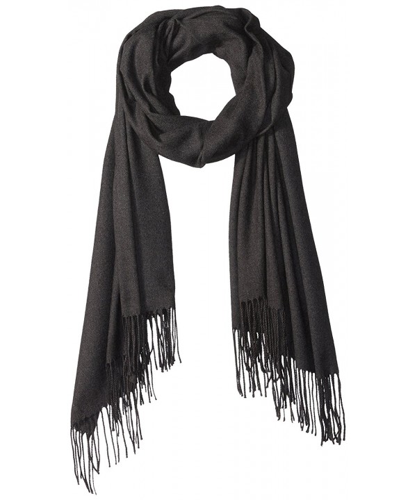 PURE STYLE Girlfriends Women's Super Soft- Elegant- Fringed Scarf Pashmina Shawl Vers - Black - C612N6EH7Y6