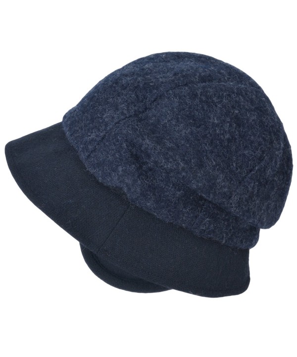 Casualbox Charm Womens Winter Hat Classic Casquette Retro Design Ladies Lady Warm Earwarmers - Navy - CK12MDZ532L