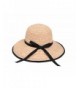 Genda 2Archer Womens Straw Derby Cap Floppy Wide Brim Straw Sun Hat Cap - Style 3 - CK12G5YV01T