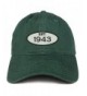 Trendy Apparel Shop Established 1943 Embroidered 75th Birthday Gift Soft Crown Cotton Cap - Hunter - C6180L0499U