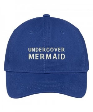 Trendy Apparel Shop Undercover Mermaid Embroidered Cap Premium Cotton Dad Hat - Royal - CH1838Y3KN6