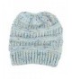 Yeahii Fashion Ponytail Beanie Knitted in Women's Skullies & Beanies