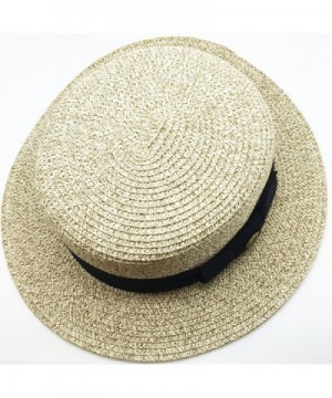 Summer Boater Fedora Gambler Natural in Men's Fedoras