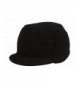 Black Commando Ribbed Flat Beanie Hat Cap Cadet - CV113PD1CS5