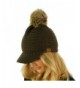 Visor Stretchy Beanie Skully Hat in Women's Skullies & Beanies