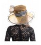 FORBUSITE Womens Organza Wedding Champagne in Women's Sun Hats