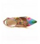 Yaheeda Multicolor Rainbow Stiletto Sandals