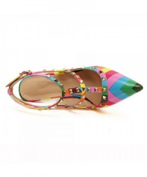 Yaheeda Multicolor Rainbow Stiletto Sandals