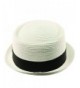 Summer Straw Derby Fedora Upturn in Men's Fedoras