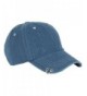 RaOn B160 Punk Silver Ring Piercing Rock Cotton Basic Ball Cap Baseball Hat Truckers - Denim-blue - C012HPK71RJ