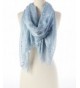 Women Lightweight Soft Cotton with Metallic Silver Splash Shawl Scarf / Abstract Scarf / Windowpane Scarf - Gray - CV11Z4K816X