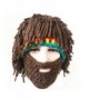 FUGUS Creative Knit Bearded Hats Handmade Beard Wig Warm Caps - CO187Q3G3H2