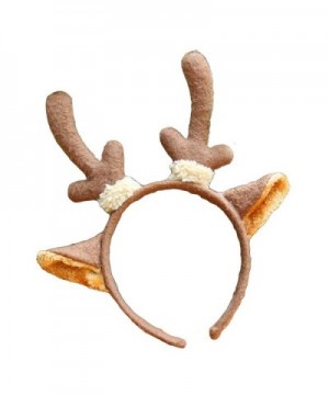 Butterfly Iron Christmas Hat Giraffe Deer Ear Headband Adults Kids Xmas Hair Hoop - Deer Ear - C61875ADC9G