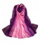 Fullkang Fashion Women Lady Gradient Color Long Wrap Shawl Chiffon Scarf - Purple - CC12HUGZPJJ