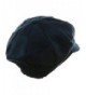 Suede Corduroy Checker Newsboy Cap Navy in Men's Newsboy Caps