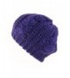 Tuscom Women's Winter Wool Braided Beret Beanie Ski Cap(54~60CM) - Purple - CY12O00URAU