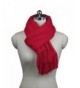 ADAMARIS Womens Long Solid Color Cashmere Scarf with Tassel Wrap Shawl - Red - CQ1853CH0EL