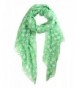 Funky Junque's St. Patricks Day Green Shamrock 4 Leaf Clover Party Holiday Scarf - Green Small Clover - CW12O8V56UY