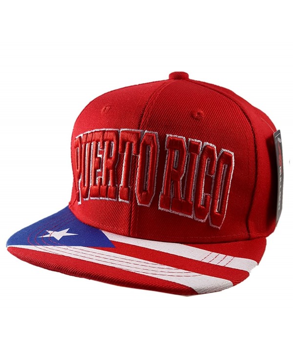 Gagao Puerto Rico Baseball Snapback Cap Adjustable - CT12NENWVBA