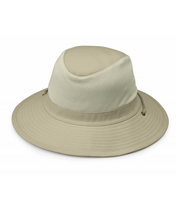 wallaroo Men's Jackson Sun Hat - UPF 50+ - Internal Adjustable Drawstring - Camel - CV129JXC6I9