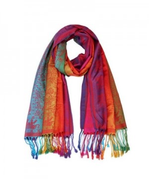 Tuscom Lady Women Double Sided Elephant Scarf Wrap Shawl (180x70CM) - Red - CV12O1EA2FW