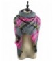 Century Star Gorgeous Warm Poncho Shawl Winter Scarf Soft Cape for Womens - Gray Pink - CK186RDMLKC