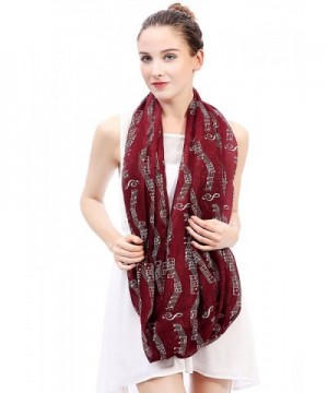 Lina Lily Womens Musical Infinity in Fashion Scarves